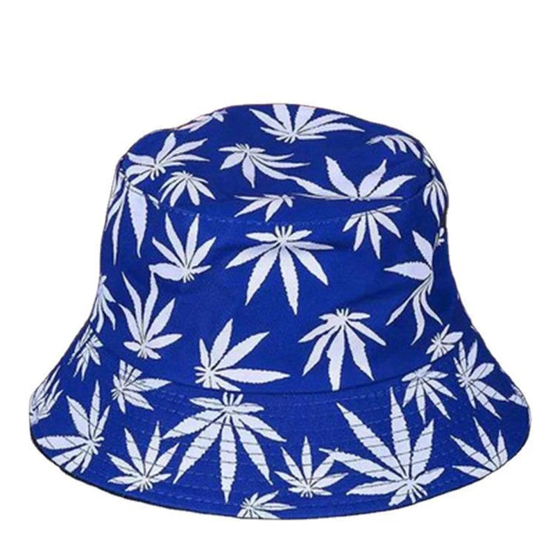 Maple Leaf Print Bucket Hat