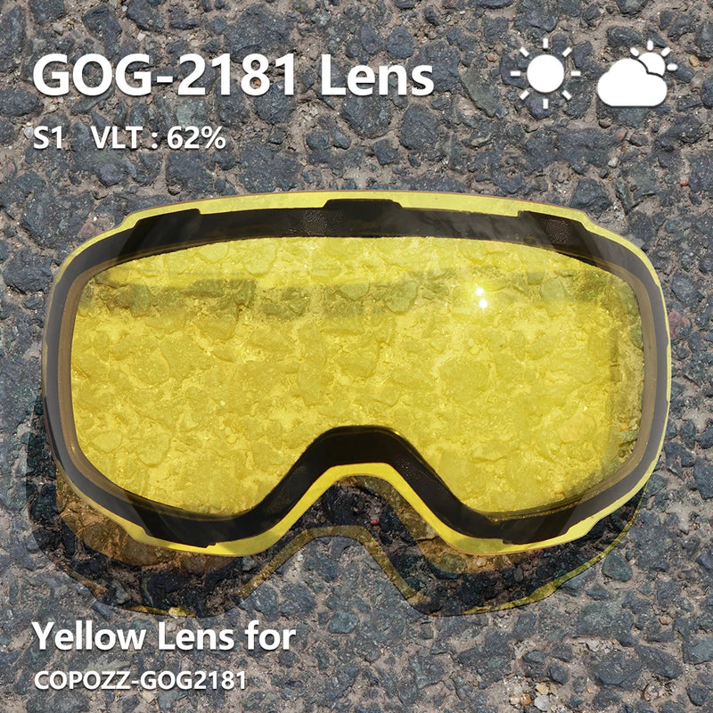 UV400 Anti-fog Ski Goggles