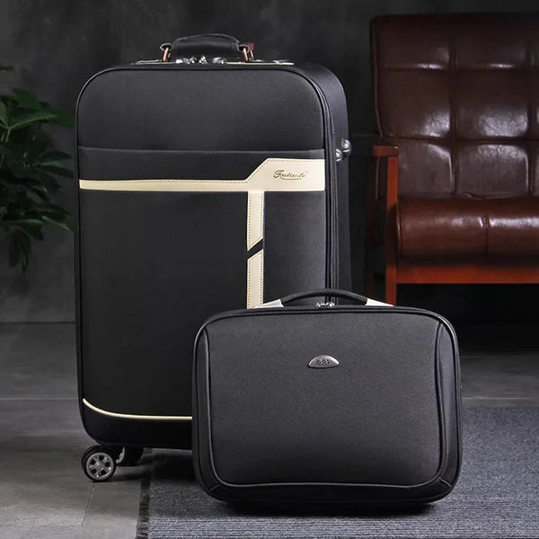 20 Inch Oxford Rolling Luggage Set