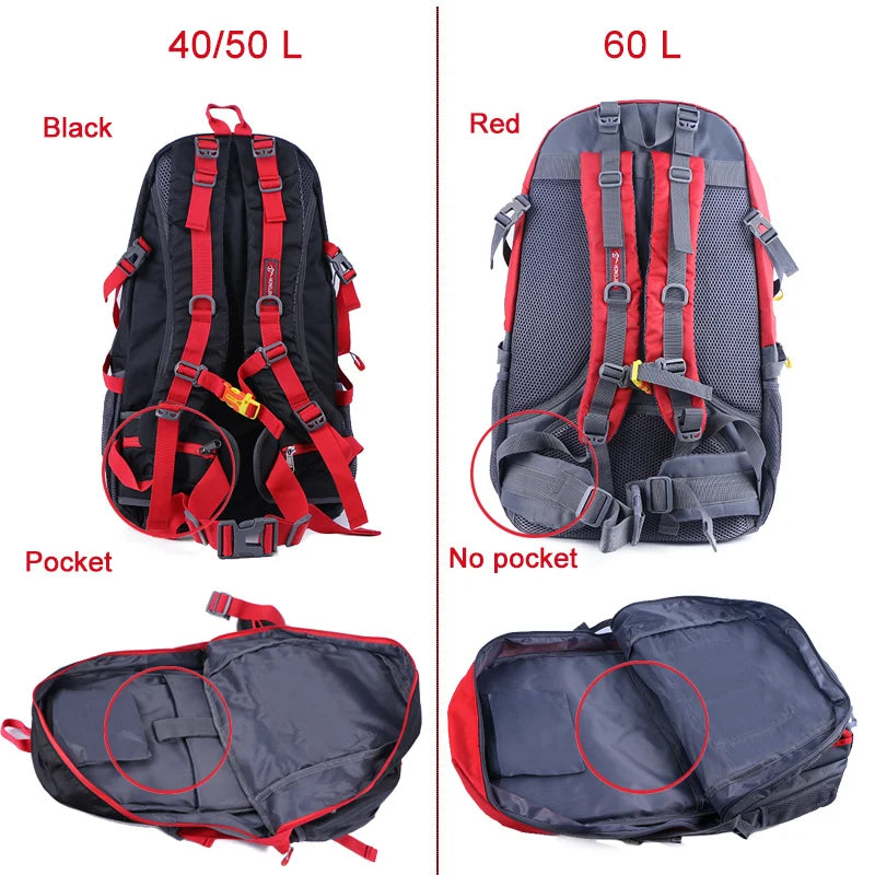 60L Internal Frame Outdoor Waterproof Backpack