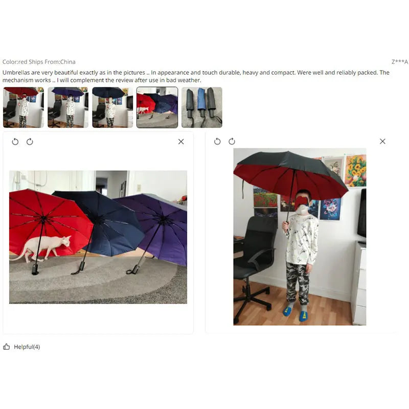 Windproof Double Layer Resistant Umbrella