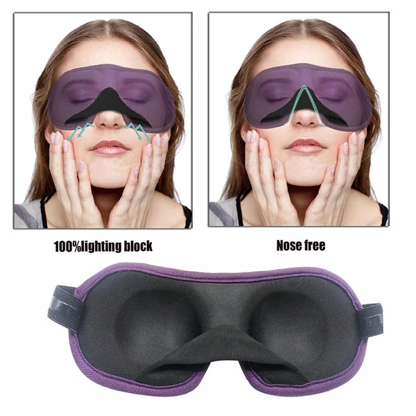 Contoured sleep mask